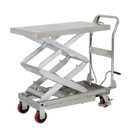 Table élévatrice manuelle inox - Capacité 350 kg