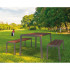 Table et banquettes de pique-nique en plastique recyclé Table et banquettes de pique-nique en plastique recyclé