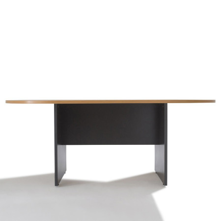 Table de réunion ovale piètement bois Table de réunion ovale piètement bois