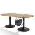Table de réunion ovale piètement tulipe Table de réunion ovale piètement tulipe