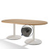 Table de réunion ovale piètement tulipe Table de réunion ovale piètement tulipe