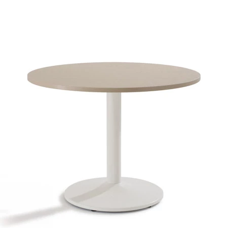 Table ronde hêtre et pied blanc Table ronde hêtre et pied blanc