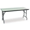 Table pliante rectangulaire robuste en mélaminé