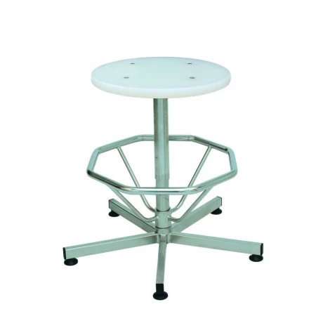 Tabouret en inox et V-Korr Tabouret en inox et V-Korr