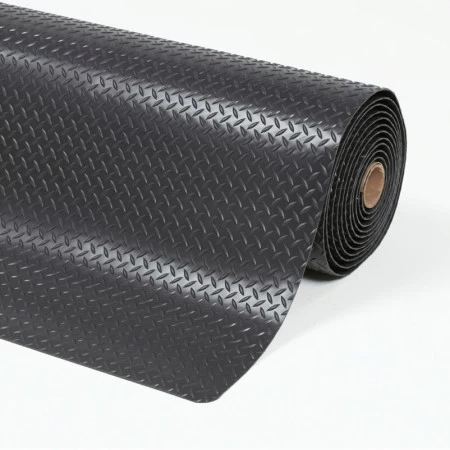 Tapis antifatigue haute résistance à tôle diamant Tapis antifatigue haute résistance à tôle diamant