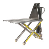Transpalette haute levée manuel en inox 304 Transpalette haute levée manuel en inox 304