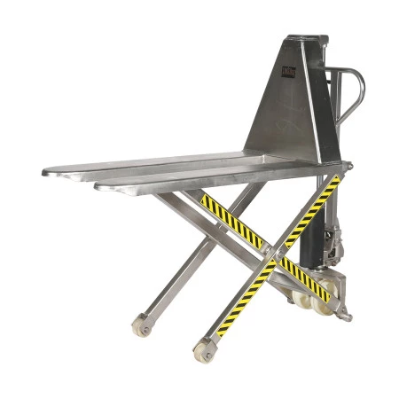Transpalette haute levée manuel inox 316 Transpalette haute levée manuel inox 316