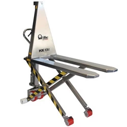 Transpalette haute levée manuel PRAMAC HX10M inox 304