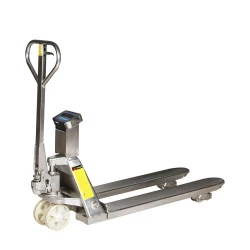 Transpalette peseur manuel inox 304 - Batterie précision 0.1 %