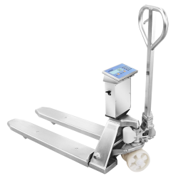 Transpalette peseur tout inox homologué