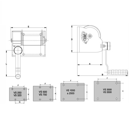 Treuil manuel Manibox VS Treuil manuel Manibox VS