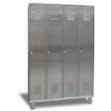 Vestiaire en inox industrie propre sur pieds