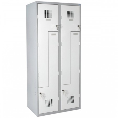 Vestiaire en L - Largeur 300 mm pour un gain de place 2 cases par colonne. Malow Sul 32 Vestiaire en L - Largeur 300 mm pour un gain de place 2 cases par colonne. Malow Sul 32