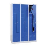 Vestiaire en L - Largeur 300 mm monobloc 3 colonnes ouie de ventilation haute et basse Vestiaire en L - Largeur 300 mm monobloc 3 colonnes ouie de ventilation haute et basse