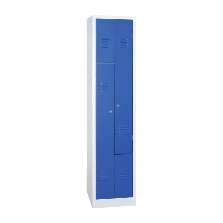 Vestiaire en L - Largeur 300 mm monobloc 1 colonne porte étiquette embouti Vestiaire en L - Largeur 300 mm monobloc 1 colonne porte étiquette embouti