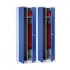 Vestiaire à portes battantes - Largeur 600 mm finition peinture poudre Epoxy cuite au four à 180°C. Aérations persiennes standard Vestiaire à portes battantes - Largeur 600 mm finition peinture poudre Epoxy cuite au four à 180°C. Aérations persiennes standard