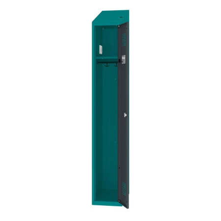 Malow MSum 310v avec elec. Vestiaire métallique en construction monobloc (soudé en usine)avec coiffe intégrée. Très robuste, il est conforme à la norme AFNOR NF D 65-760/ISO 9001.
Les colonnes du vestiaires ont une largeur de 300 mm avec un seul comparti Malow MSum 310v avec elec. Vestiaire métallique en construction monobloc (soudé en usine)avec coiffe intégrée. Très robuste, il est conforme à la norme AFNOR NF D 65-760/ISO 9001.
Les colonnes du vestiaires ont une largeur de 300 mm avec un seul comparti