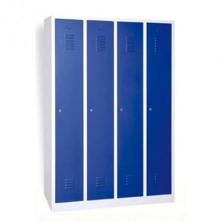 Vestiaire industrie propre - Largeur 250 mm 4 colonnes aération haute et basse Vestiaire industrie propre - Largeur 250 mm 4 colonnes aération haute et basse
