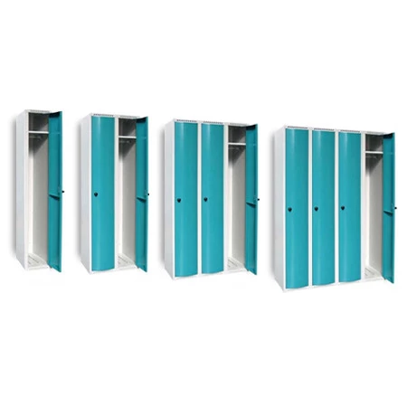 Vestiaire industrie propre à portes bombées épaisseur de tôle de 8/10e pour le corps et 15/10e pour les portes Vestiaire industrie propre à portes bombées épaisseur de tôle de 8/10e pour le corps et 15/10e pour les portes
