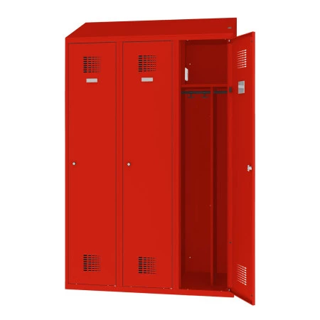 Casiers Vestiaires 2 colonnes monobloc soudé industrie salissante  H180xL80xP50cm