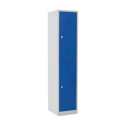 Vestiaire multicases 2 cases superposées salissant - Larg. 400 mm