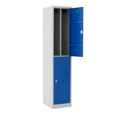 Vestiaire multicases 2 cases superposées salissant - Larg. 400 mm