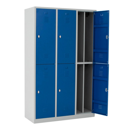 Vestiaire multicases 2 cases superposées salissant - Larg. 400 mm Vestiaire multicases 2 cases superposées salissant - Larg. 400 mm