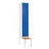 Vestiaire multicases 2 cases superposées salissant - Larg. 400 mm Vestiaire multicases 2 cases superposées salissant - Larg. 400 mm