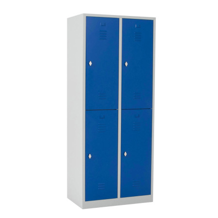 Vestiaire multicases 2 cases superposées salissant - Larg. 400 mm Vestiaire multicases 2 cases superposées salissant - Larg. 400 mm