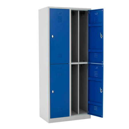 Vestiaire multicases 2 cases superposées salissant - Larg. 400 mm Vestiaire multicases 2 cases superposées salissant - Larg. 400 mm
