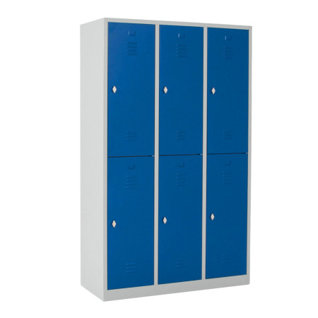 Vestiaire multicases 2 cases superposées salissant - Larg. 400 mm Vestiaire multicases 2 cases superposées salissant - Larg. 400 mm