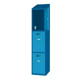 Malow Msus 413 elec. Vestiaire monobloc (soudé en usine) à 3 cases superposées avec coiffe intégrée.
Disponible en 1 à 3 colonnes, largeur 400mm.
Peinture en poudre électrostatique époxy cuite au four Malow Msus 413 elec. Vestiaire monobloc (soudé en usine) à 3 cases superposées avec coiffe intégrée.
Disponible en 1 à 3 colonnes, largeur 400mm.
Peinture en poudre électrostatique époxy cuite au four