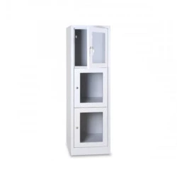 Vestiaire multicases 3 cases superposées plexi - Larg. 400 mm