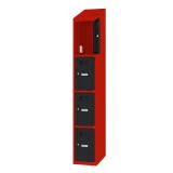 Malow Msus 314. Vestiaire monobloc à 4 cases superposées avec coiffe intégrée.
Disponible en 1 à 4 colonnes, largeur 300mm.
Peinture en poudre électrostatique époxy cuite au four Malow Msus 314. Vestiaire monobloc à 4 cases superposées avec coiffe intégrée.
Disponible en 1 à 4 colonnes, largeur 300mm.
Peinture en poudre électrostatique époxy cuite au four