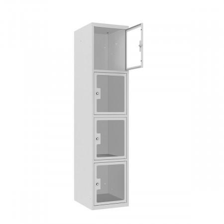 Vestiaire multicases 4 cases superposées plexi - Larg. 300 mm, portes transparentes plexiglass sont idéales pour offrir une visualisation immédiate du contenu pour des raisons de sécurité. Monobloc de 1 à 4 colonnes et de 4 à 16 casiers Vestiaire multicases 4 cases superposées plexi - Larg. 300 mm, portes transparentes plexiglass sont idéales pour offrir une visualisation immédiate du contenu pour des raisons de sécurité. Monobloc de 1 à 4 colonnes et de 4 à 16 casiers