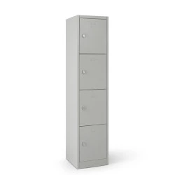 Vestiaire multicases 4 cases superposées standard - Larg. 300 mm