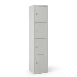Vestiaire multicases 4 cases superposées standard - Larg. 400 mm
