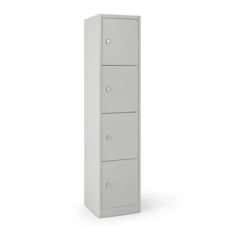 Vestiaire multicases 4 cases superposées standard - Larg. 400 mm