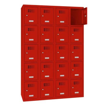Malow Sus 345. Ces modèles sont également disponible avec 1 prise 220 V et 2 ports USB par casier.
Coloris en stock : Corps et porte gris RAL 7035. Construction robuste avec portes renforcées et tampons anti-bruits Malow Sus 345. Ces modèles sont également disponible avec 1 prise 220 V et 2 ports USB par casier.
Coloris en stock : Corps et porte gris RAL 7035. Construction robuste avec portes renforcées et tampons anti-bruits