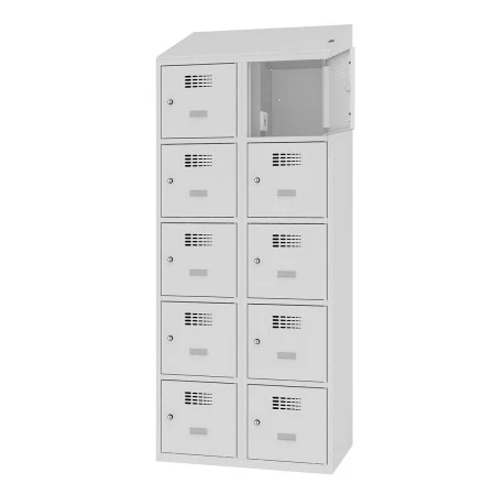 Malow Msus 425 elec. Perforation d'aération en partie haute pour la circulation de l'air.
La fermeture moraillon porte cadenas ou serrure (2 clefs fournies) est comprise pour l'achat du vestiaire (de 1 à 3 colonnes). Malow Msus 425 elec. Perforation d'aération en partie haute pour la circulation de l'air.
La fermeture moraillon porte cadenas ou serrure (2 clefs fournies) est comprise pour l'achat du vestiaire (de 1 à 3 colonnes).
