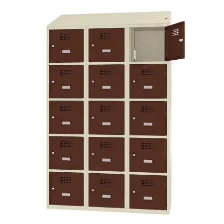 Malow Msus 435 elec. Vestiaire monobloc à 5 cases superposées avec coiffe intégrée.
Disponible en 1 à 3 colonnes, largeur 400mm.
Peinture en poudre électrostatique époxy cuite au four Malow Msus 435 elec. Vestiaire monobloc à 5 cases superposées avec coiffe intégrée.
Disponible en 1 à 3 colonnes, largeur 400mm.
Peinture en poudre électrostatique époxy cuite au four