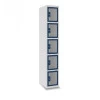 Vestiaire multicases 5 cases superposées plexi - Larg. 300 mm