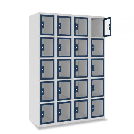 Vestiaire multicases 5 cases superposées plexi - Larg. 300 mm. Idéal pour les aéroports / plan vigipirate. Aération parties hautes et basses du vestiaire. Finition peinture poudre époxy cuite au four à 180°C. Vestiaire multicases 5 cases superposées plexi - Larg. 300 mm. Idéal pour les aéroports / plan vigipirate. Aération parties hautes et basses du vestiaire. Finition peinture poudre époxy cuite au four à 180°C.