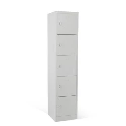 Vestiaire multicases 5 cases superposées standard - Larg. 300 mm