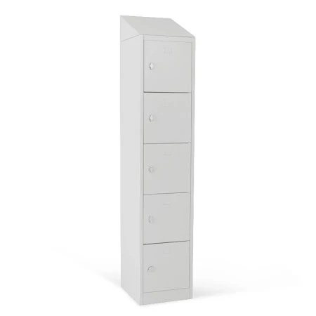 Vestiaire multicases 5 cases superposées standard - Larg. 400 mm Vestiaire multicases 5 cases superposées standard - Larg. 400 mm