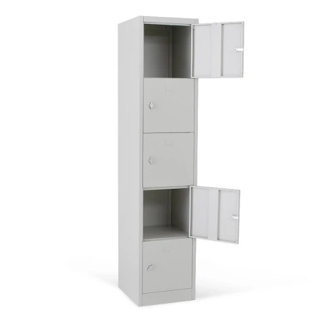 Vestiaire multicases 5 cases superposées standard - Larg. 400 mm Vestiaire multicases 5 cases superposées standard - Larg. 400 mm