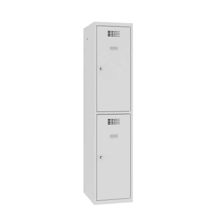 Vestiaire multicases 2 cases avec rangement - L. 400 mm. Chaque case est équipée d'e 2 crochets et 2 rangement (vide poche). Porte étiquette adhésive. Vestiaire multicases 2 cases avec rangement - L. 400 mm. Chaque case est équipée d'e 2 crochets et 2 rangement (vide poche). Porte étiquette adhésive.