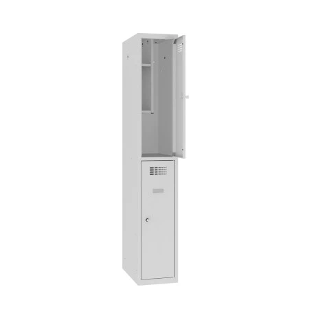Vestiaire multicases 2 cases  - L. 300 mm avec rangement
