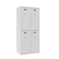 Vestiaire multicases 2 cases superposées - Larg. 400 mm couleur