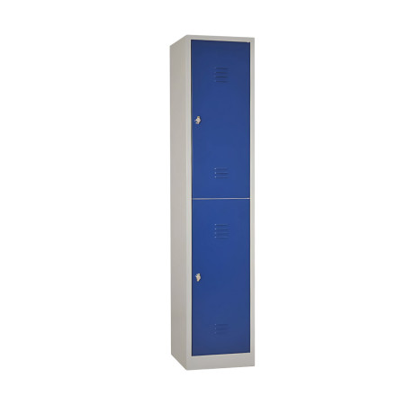 Vestiaire multicases 2 cases superposées - Larg. 400 mm standard Vestiaire multicases 2 cases superposées - Larg. 400 mm standard
